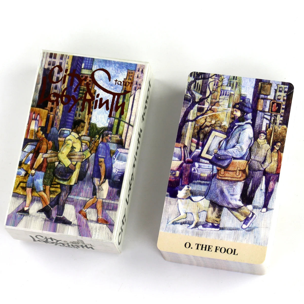 City Labyrinth Tarot Deck Cards Games Divination Party Desktop Toy Entertainment Leisure 18+ Tarot Cards About 10x6cm