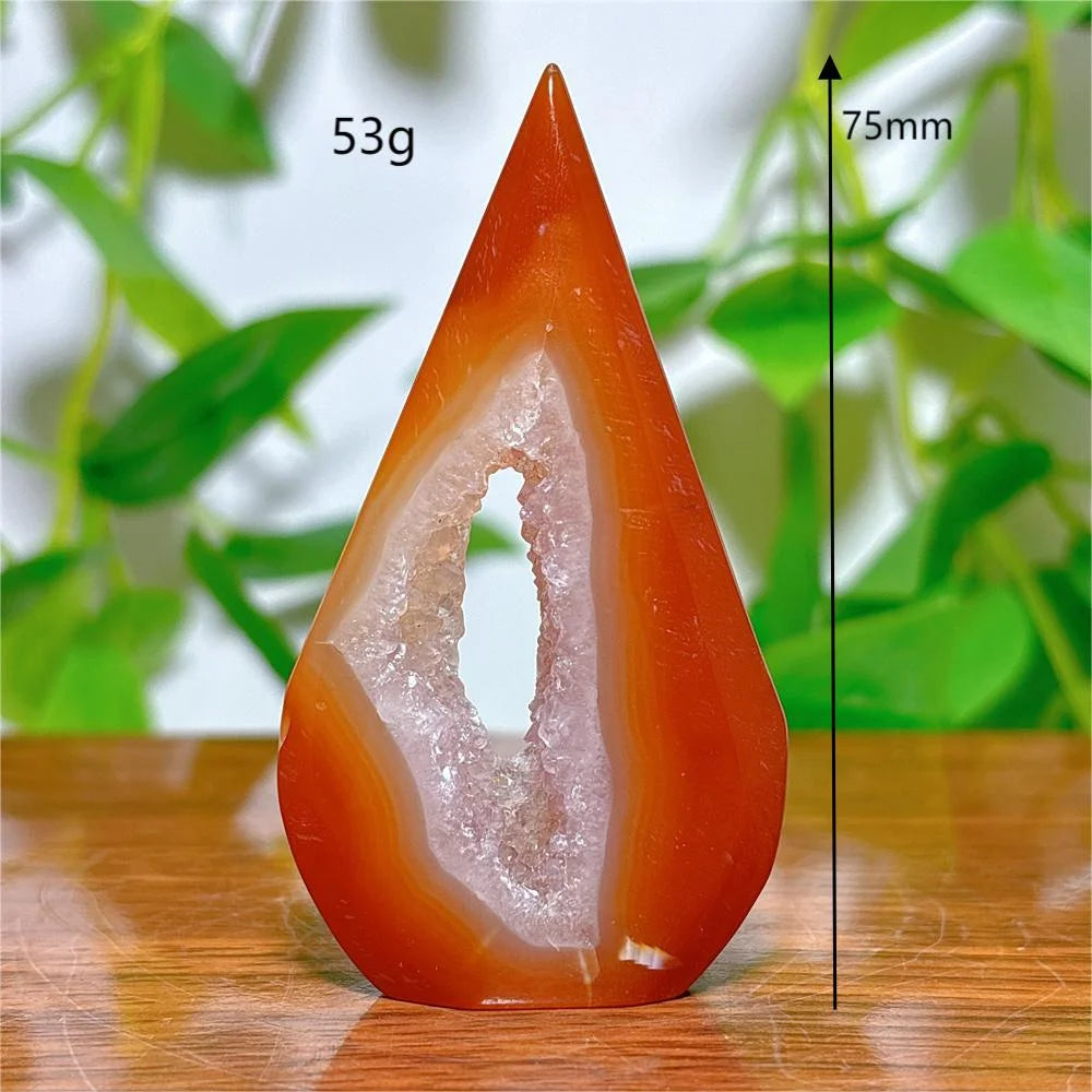 Carnelian Free Form Crystal - Natural Stone for Home Décor, Energy Healing & Spiritual Growth