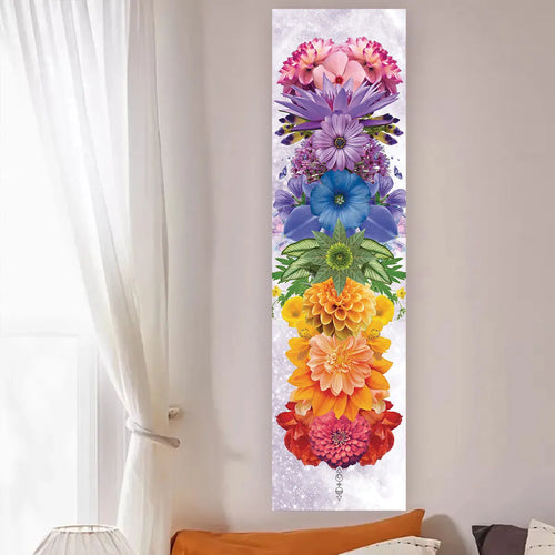 Colorful Chakra Wall Tapestry Yoga Meditation Wall Hanging for Bedroom