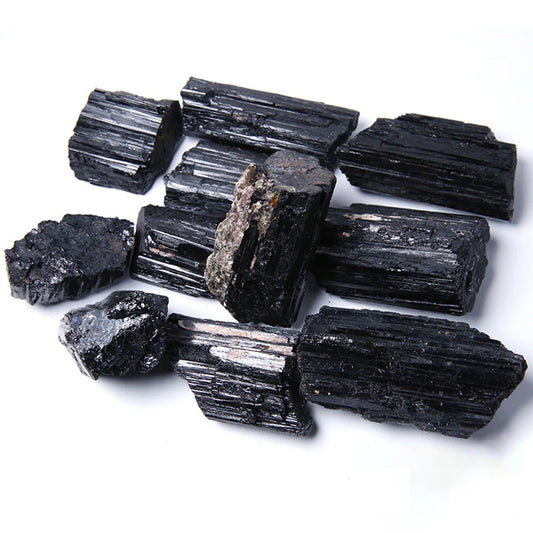 Natural Black Tourmaline Gravel - Raw Crystal Ore for Reiki Healing, Energy Balancing, and Landscape Collection