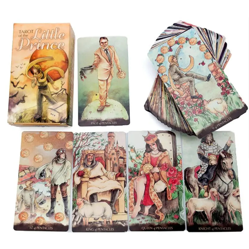 Tarot Of The Little Prince English Tarot Cards Fate Divination Playing Card Portable Party Board Game