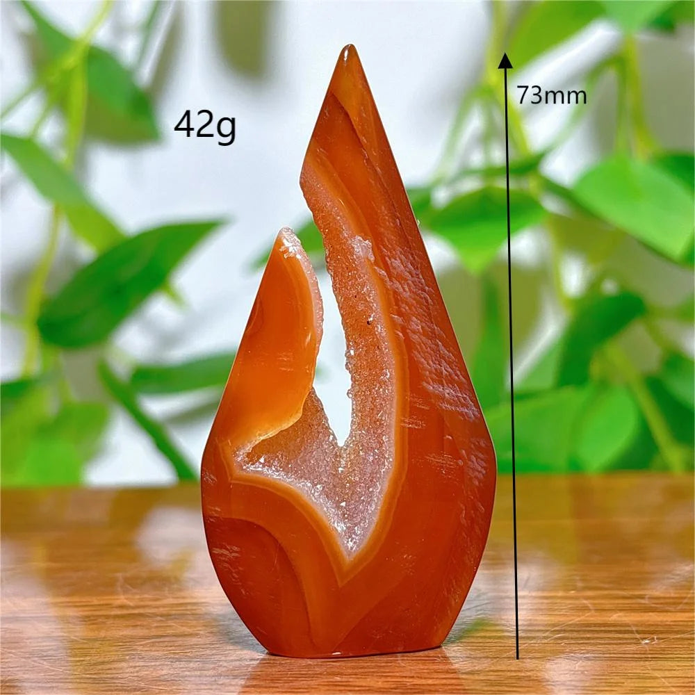 Carnelian Free Form Crystal - Natural Stone for Home Décor, Energy Healing & Spiritual Growth