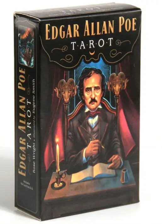 Edgar Allan Poe Tarot cards English Version PDF Guidebook tarot deck with box Board game for personal use playing table games