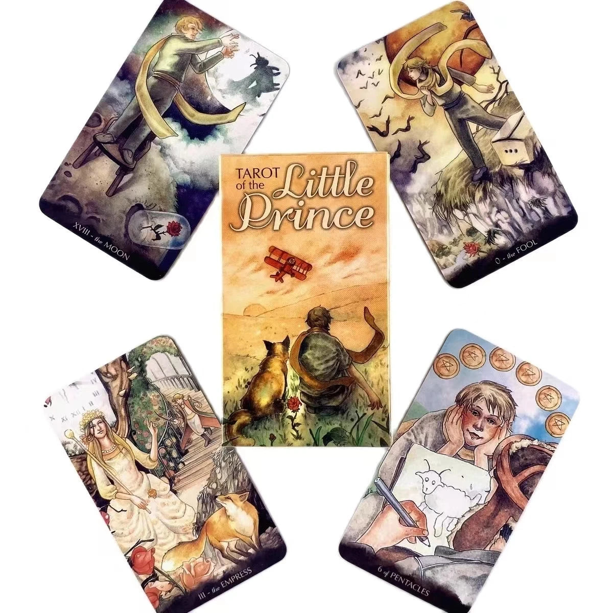 Tarot Of The Little Prince English Tarot Cards Fate Divination Playing Card Portable Party Board Game